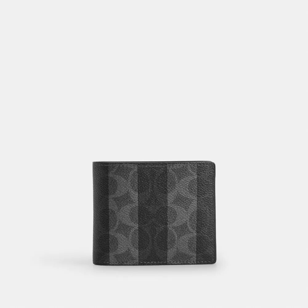3-i-1-lommebok i Signature Canvas med striper