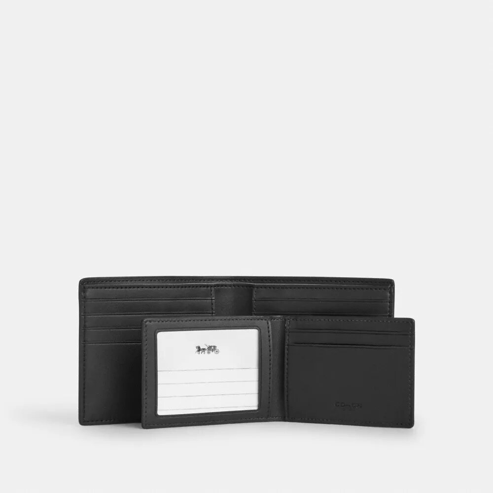 3-i-1-lommebok i Signature Canvas med striper