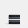 3-i-1-lommebok i Signature Canvas med Varsity Stripe