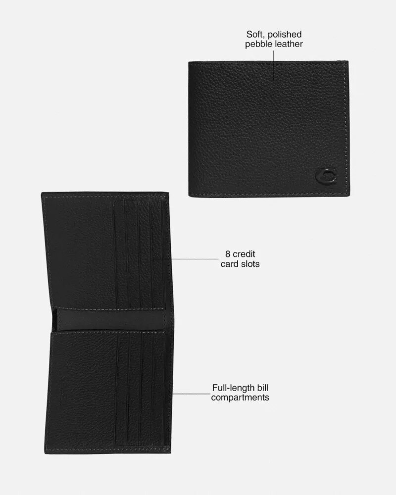 3-i-1-lommebok med Signature Canvas innvendig