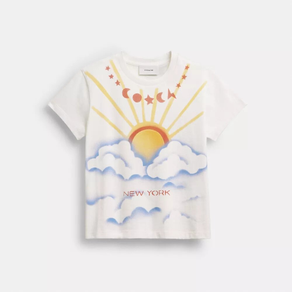 Airbrush 90'S Fit T-shirt i økologisk bomull
