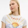 Airbrush 90'S Fit T-shirt i økologisk bomull
