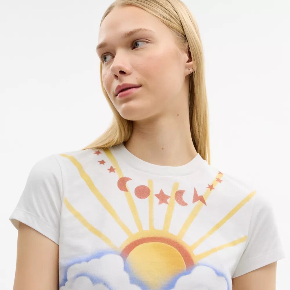 Airbrush 90'S Fit T-shirt i økologisk bomull
