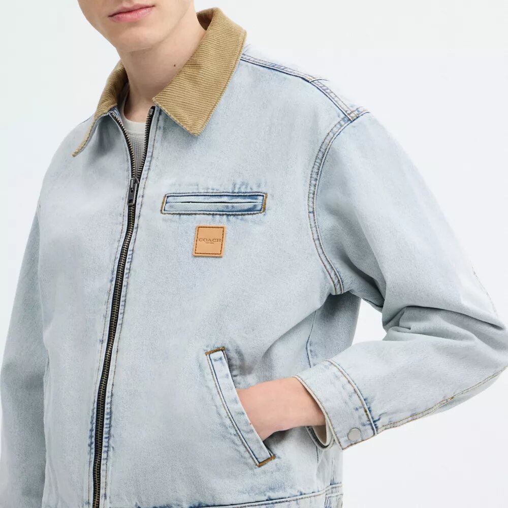 Arbejdsjakke i denim
