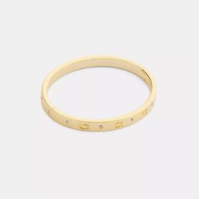 Armbånd med gjentatte C-er og hengsler