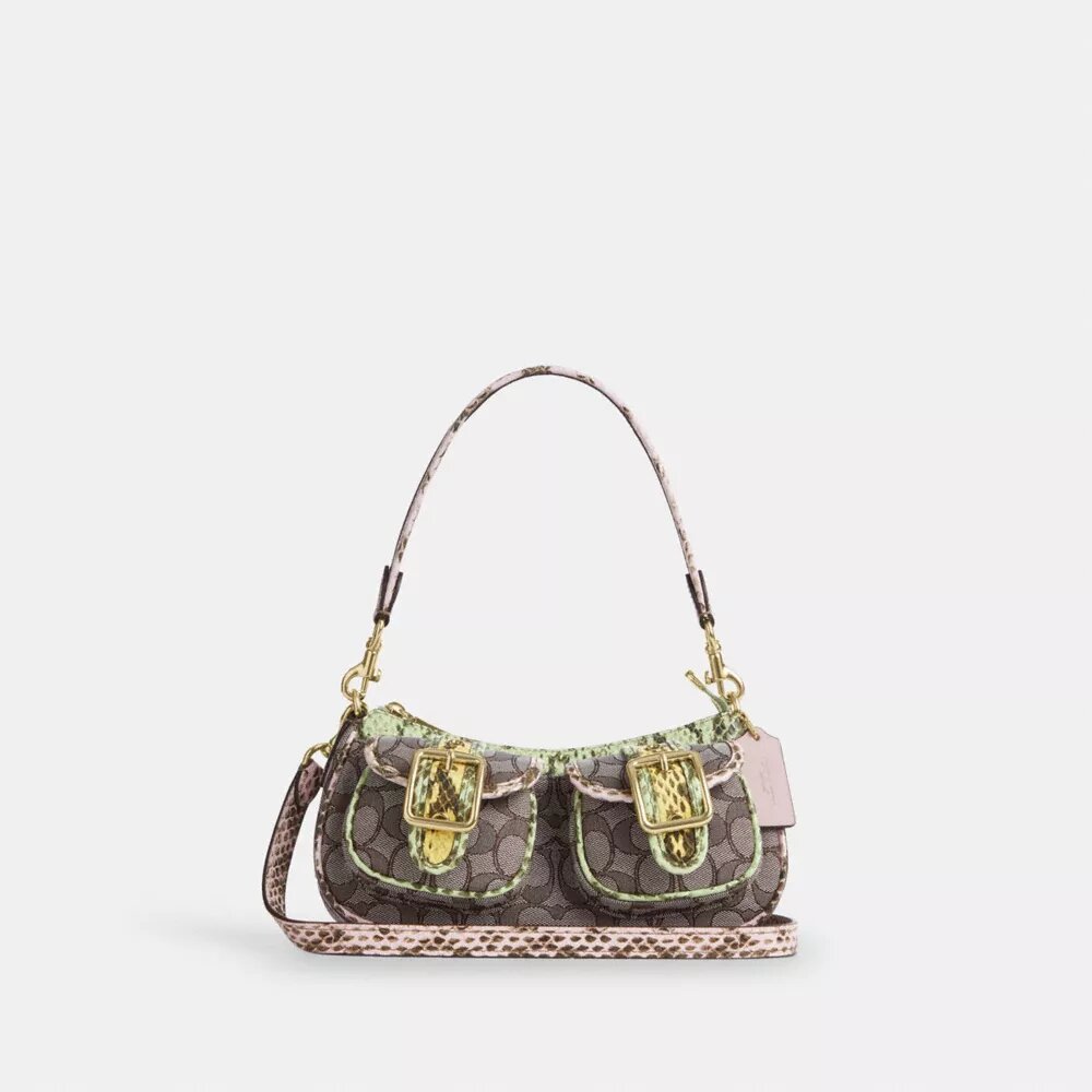 Ashton skulderveske i signatur-jacquard