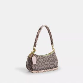 Ashton skulderveske i signatur-jacquard