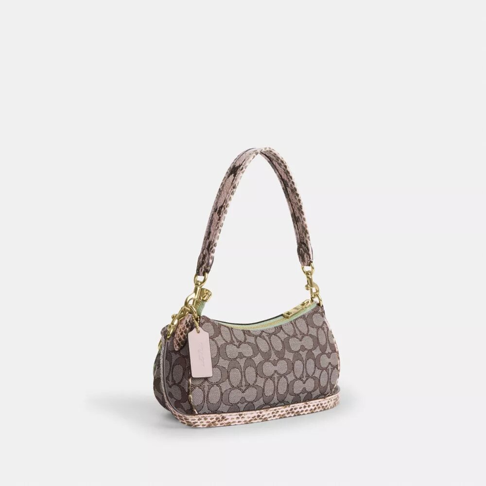 Ashton skulderveske i signatur-jacquard