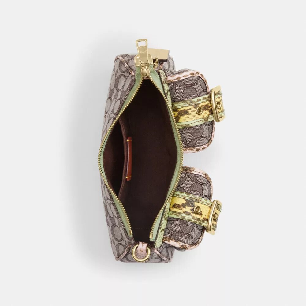 Ashton skulderveske i signatur-jacquard