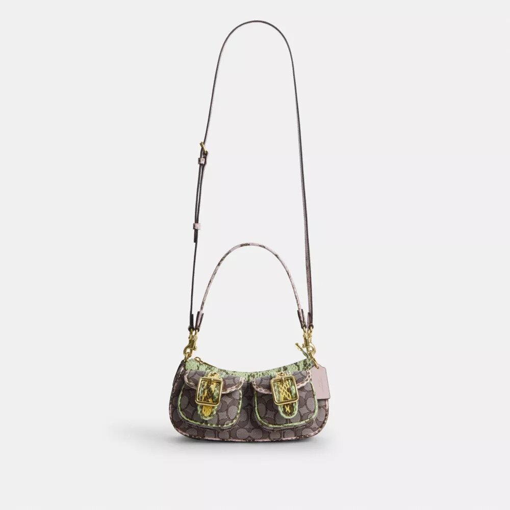 Ashton skulderveske i signatur-jacquard