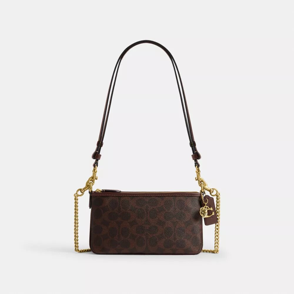 Audrey-crossbody-veske i Signature Canvas