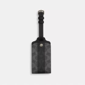 Bagasjelapp i Signature Canvas med striper