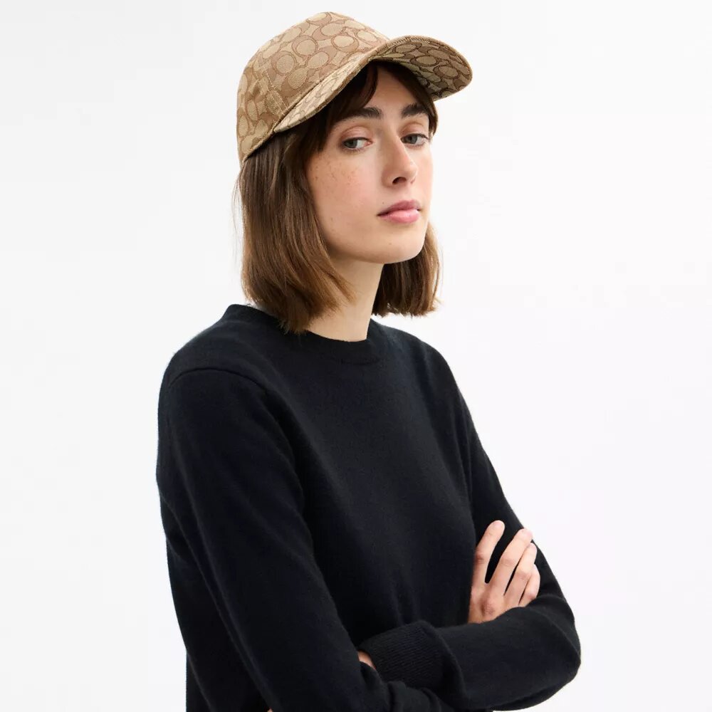 Baseballcap med signaturjacquard