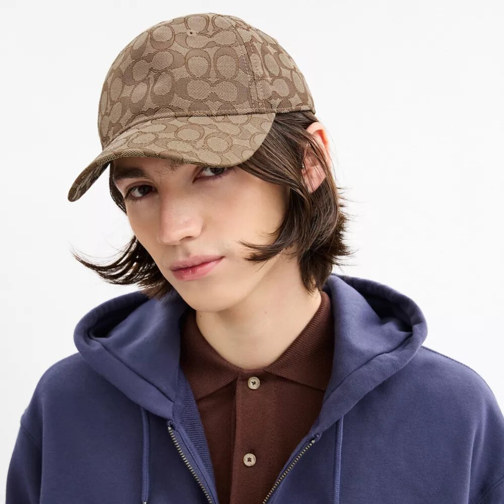 Baseballcap med signaturjacquard