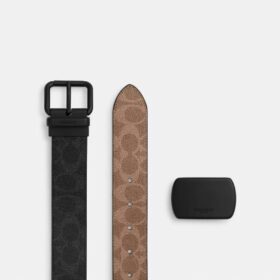 Belt med rullespenne i boks, kan kuttes til ønsket lengde og er vendbart, 38 mm