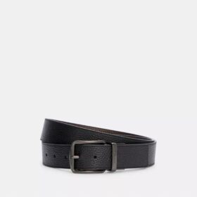 Belte med spenne i eske, tilpasset lengde, vendbart, 38 mm