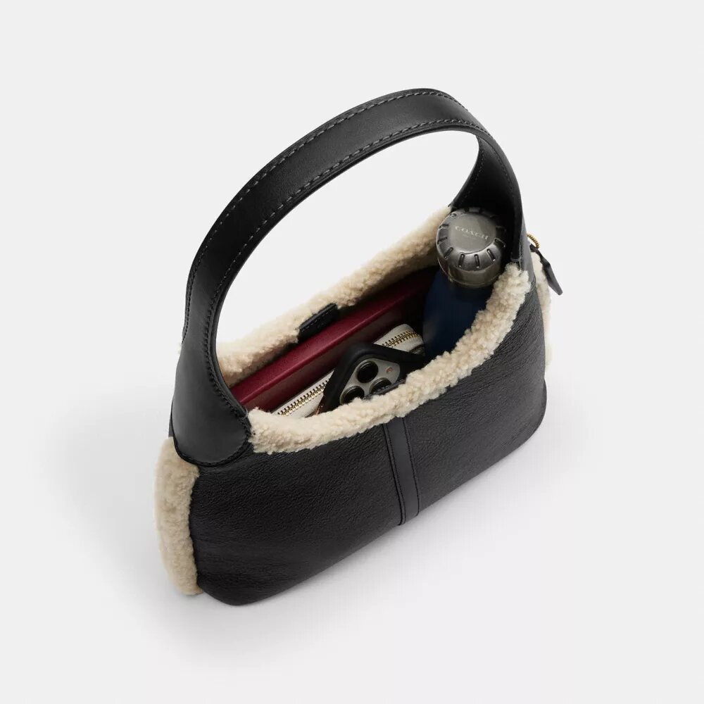 Brooklyn skulderveske 28 i shearling