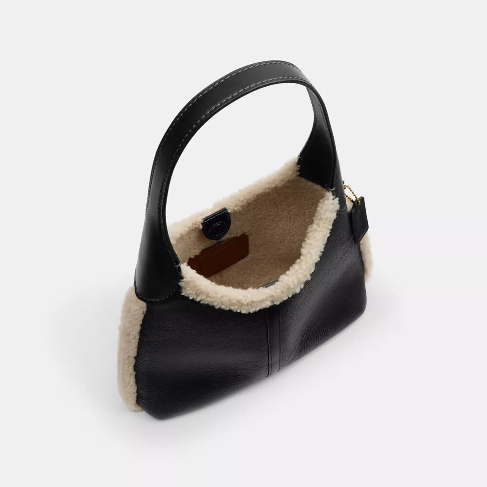 Brooklyn skulderveske 28 i shearling