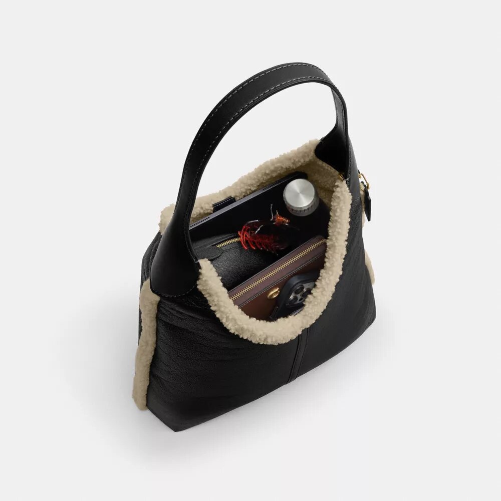 Brooklyn skulderveske 39 i shearling