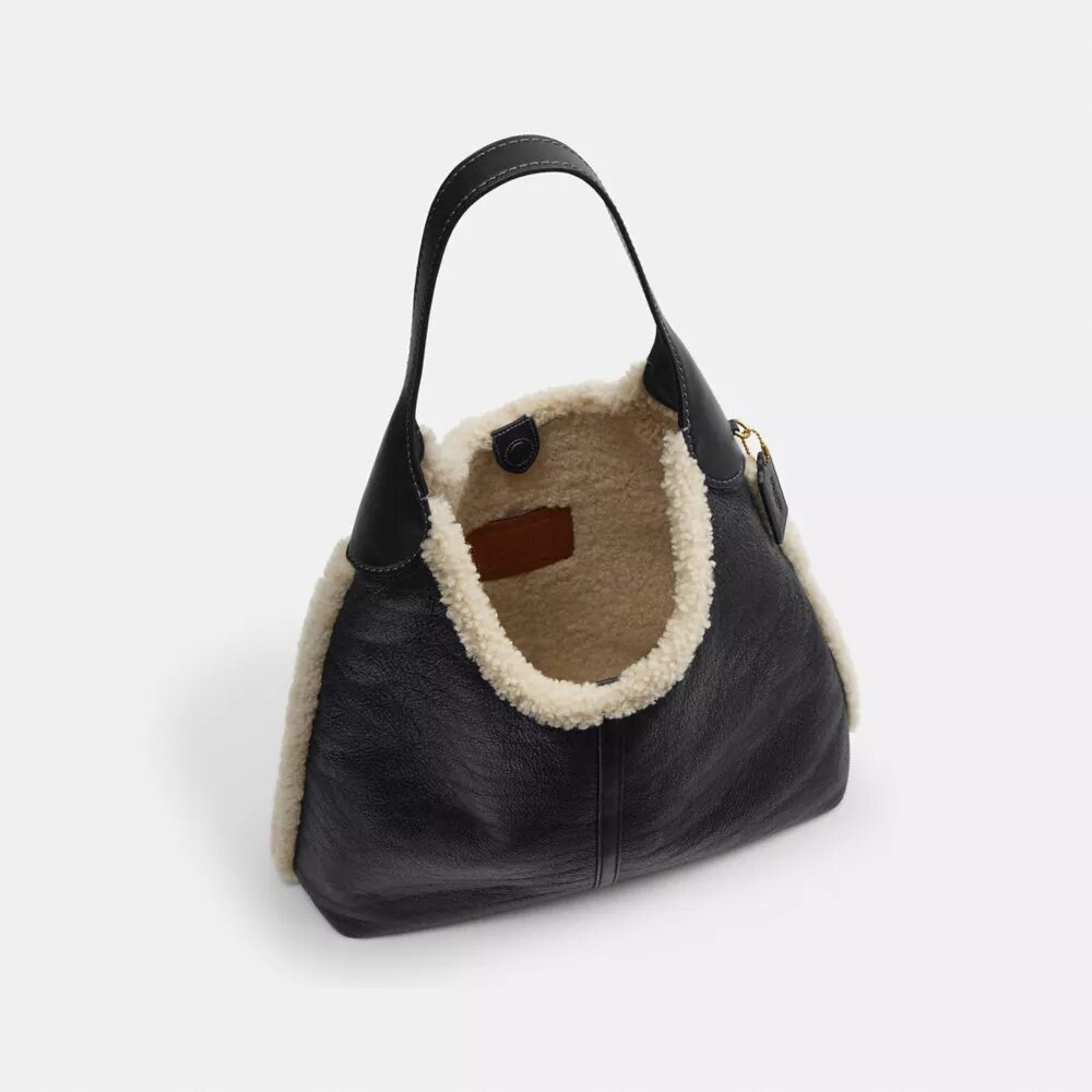 Brooklyn skulderveske 39 i shearling