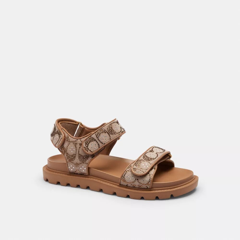 Brynn-sandaler i «Crystal Signature Jacquard»