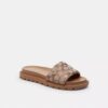 Brynn-sandaler i krystall-signaturjacquard