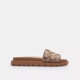 Brynn-sandaler i krystall-signaturjacquard