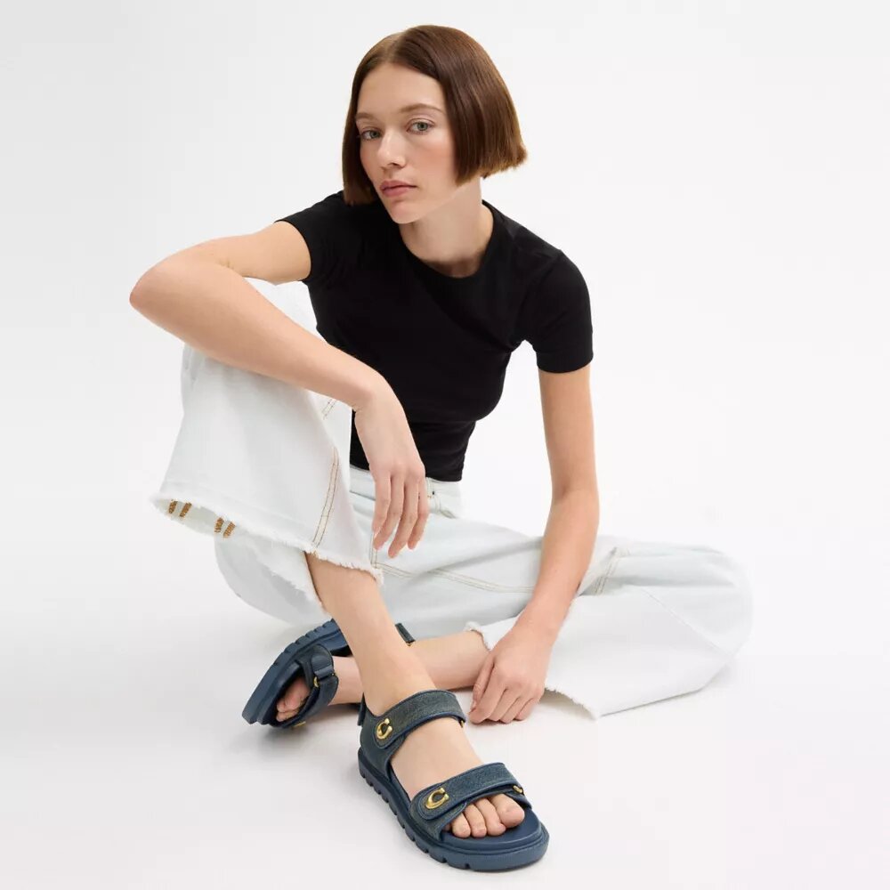 Brynn-sandaler i «Loved Denim»