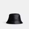 Bucket-hatt i skinn
