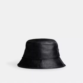 Bucket-hatt i skinn