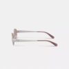 C Hardware smale ovale solbriller i metall