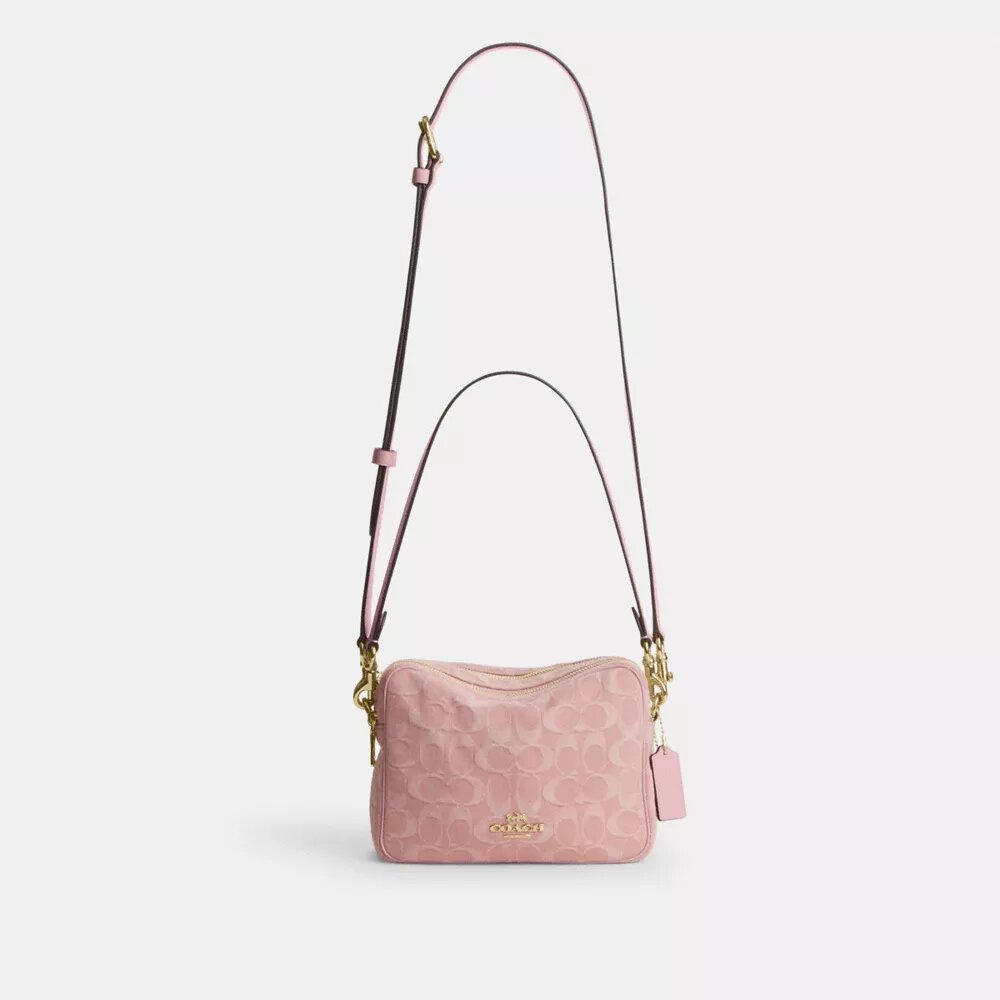 Carey-crossbody-veske i signaturdenim