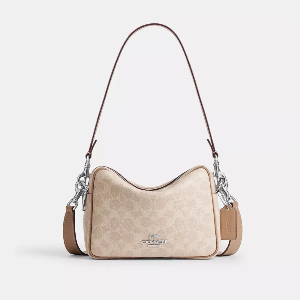 Carey-crossbody-veske i Signature Canvas