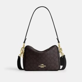 Carey-crossbody-veske i Signature Canvas
