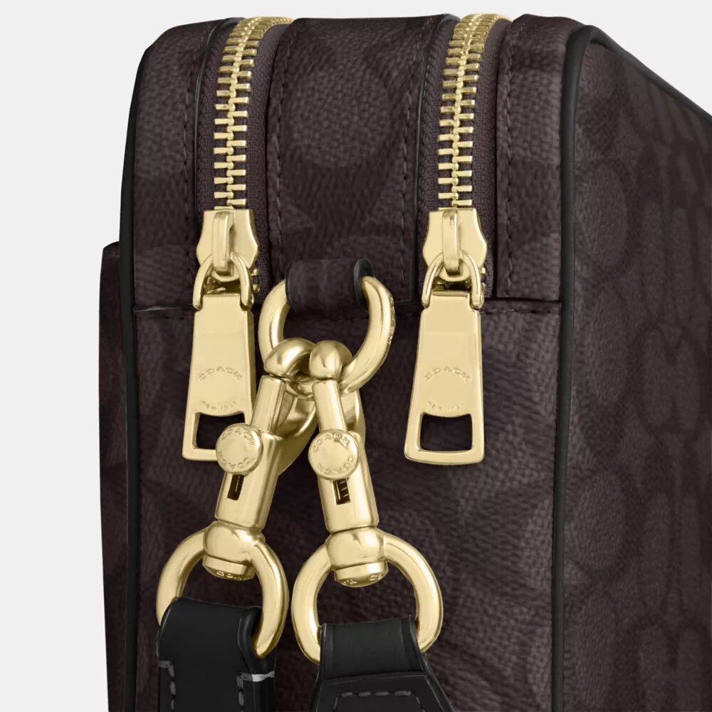 Carey-crossbody-veske i Signature Canvas