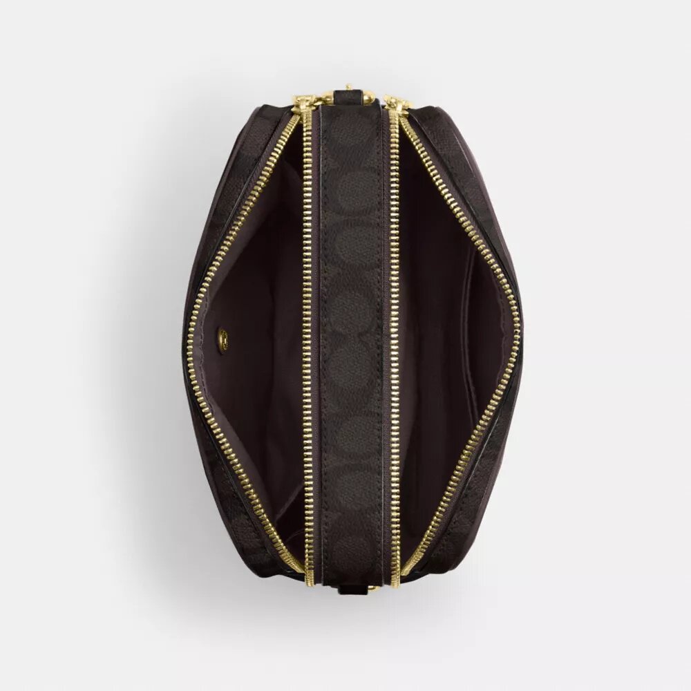 Carey-crossbody-veske i Signature Canvas