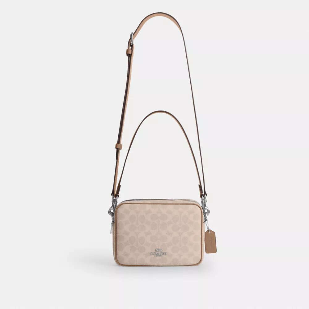 Carey-crossbody-veske i Signature Canvas