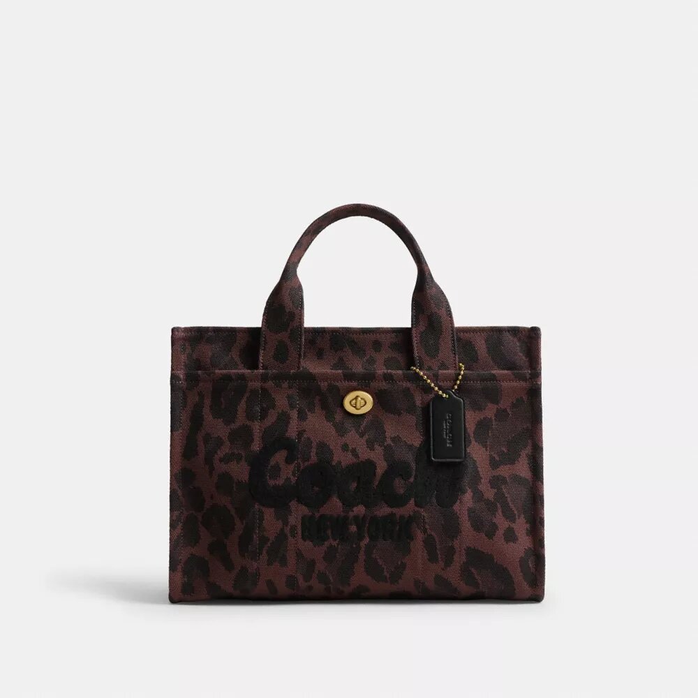 Cargo-tote-veske med leopardmønster