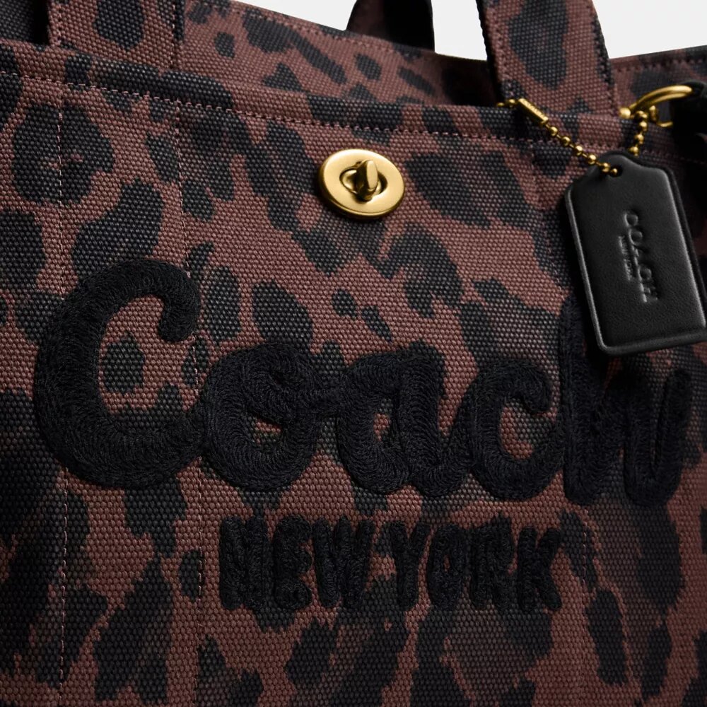 Cargo-tote-veske med leopardmønster