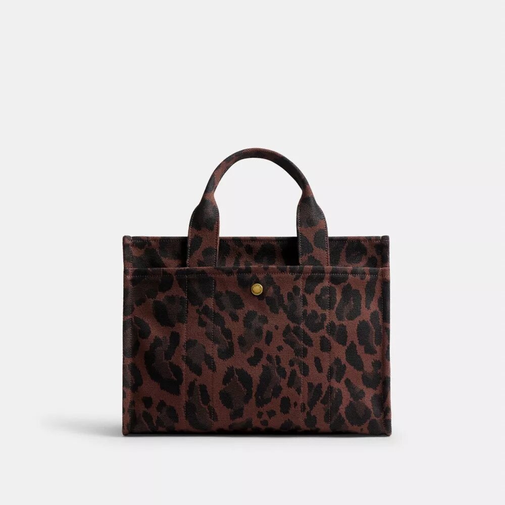 Cargo-tote-veske med leopardmønster