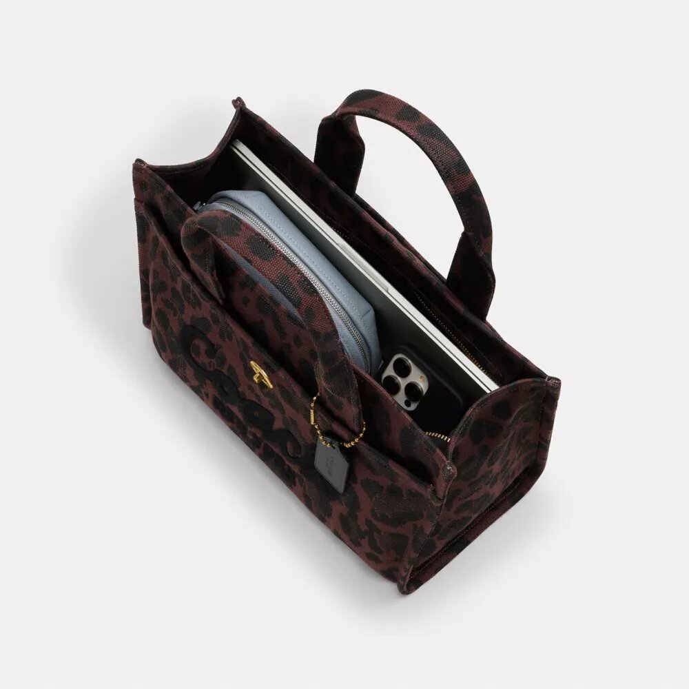 Cargo-tote-veske med leopardmønster