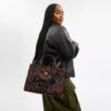 Cargo-tote-veske med leopardmønster