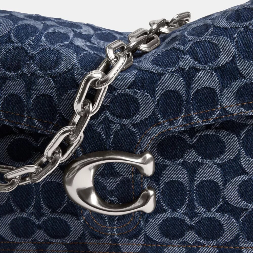 Chain Tabby skulderveske i signaturdenim
