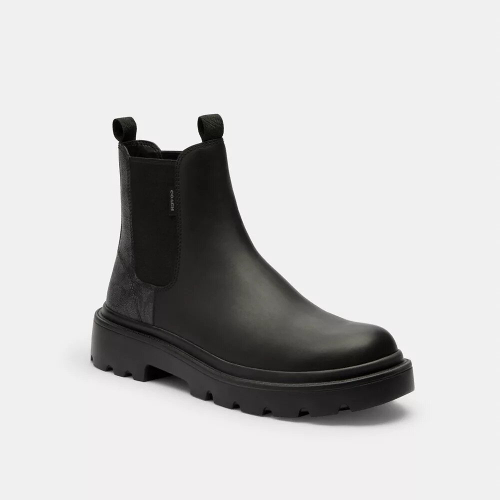 Chelsea-boots med Signature Canvas