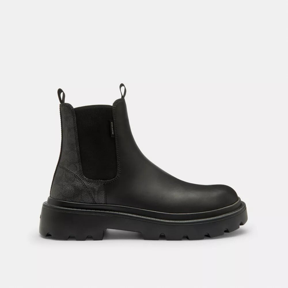 Chelsea-boots med Signature Canvas