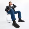 Chelsea-boots med Signature Canvas