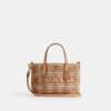 City Mini-tote-veske med gingham-mønster