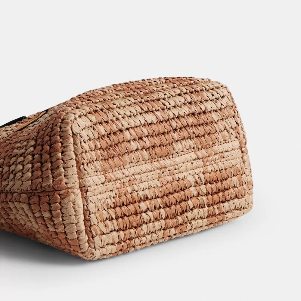 City Mini-tote-veske med gingham-mønster