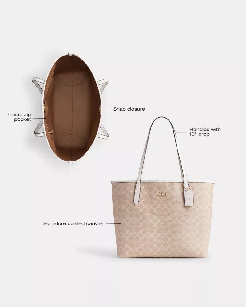 City-tote i Signature Canvas