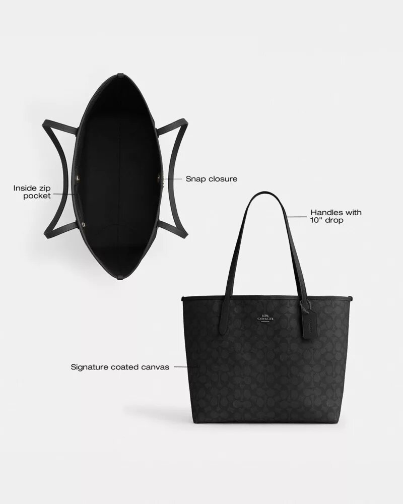 City-tote i Signature Canvas
